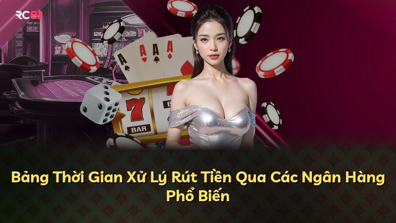 Bảng Thời Gian Xử Lý Rút Tiền Qua Các Ngân Hàng Phổ Biến