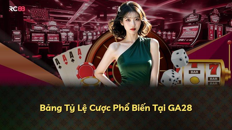Bảng Tỷ Lệ Cược Phổ Biến Tại GA28